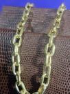 Pulseira Cadeado Ouro 18 kilates 9 gramas 6 mm Oca
