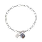 Pulseira Cadeia Consagração Nossa Senhora Aparecida Corrente Inox