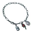 Pulseira Cadeia Consagração Nossa Senhora de Guadalupe Inox