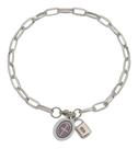 Pulseira Cadeia De Consagração Com Medalha De São Bento