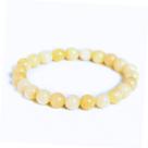 Pulseira Calcita Mel 8mm Pedra Natural Foco Equilíbrio Unissex
