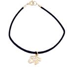 Pulseira camurça com Olho de Hórus 15mm - Sunshine Cristais Pulseira camurça com Olho de Hórus 15mm - Sunshine Cristais
