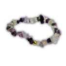 Pulseira Cascalho Fluorita