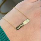 Pulseira chapinha em ouro 18k infantil