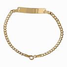 Pulseira chapinha infantil ouro 18k amarelo.Rosangela lima joias