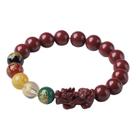 Pulseira Cinnabar Cinnabar Premium de 10 mm com pingente Pixius