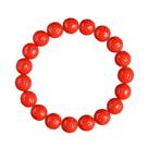 Pulseira Cinnabar com miçangas esculpidas em mantra de seis palavras de 8 mm Pulseira Cinnabar com miçangas esculpidas em mantra de seis palavras de 8 mm