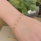 Pulseira com Aros Ovais REF: 65.0707 BANHO A OURO Pulseira com Aros Ovais REF: 65.0707 BANHO A OURO