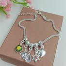 Pulseira com Berloques Folheado a Prata 500673 Pulseira com Berloques Folheado a Prata 500673