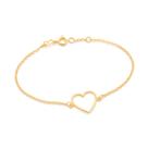 Pulseira com coração folheada a ouro 551709 Rommanel