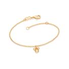 Pulseira com mickey folheada a ouro 552126 Rommanel Pulseira com mickey folheada a ouro 552126 Rommanel