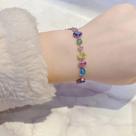 Pulseira Com Pedras Colorida Feminino