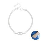 Pulseira Com Pingente Cravejado Em Prata 925 Pulseira Com Pingente Cravejado Em Prata 925