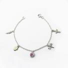 Pulseira com Pingentes em Prata 925