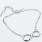 Pulseira com Símbolo Infinito Feminina, Delicada e Moderna prata Pulseira com Símbolo Infinito Feminina, Delicada e Moderna prata