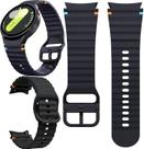 Pulseira Compatível com Samsung Galaxy Watch 4, 5, 6, 7 e FE Galaxy Watch 7 40 e 44 mm Silicone Premium Fivela Metal
