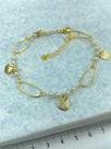 Pulseira Concha Banho Ouro 2 Milésimos com Alongadora de 5cm - 1 Unidade Pulseira Concha Banho Ouro 2 Milésimos com Alongadora de 5cm - 1 Unidade
