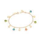 Pulseira conchas banhada a ouro COLORIDO 552201 Rommanel Pulseira conchas banhada a ouro COLORIDO 552201 Rommanel