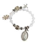 Pulseira Consagração Terço dezena cristal medalha Nossa Senhora Guadalupe