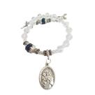 Pulseira Consagração Terço dezena cristal medalha Santa Dulce