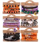 Pulseira Cooluckday 36 peças de Halloween Beads Pumpkin Charms