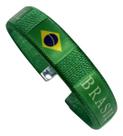 Pulseira Copa Do Mundo Brasil Unissex Poliéster Premium