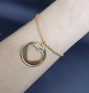 Pulseira Coração 18k Pulseira Baiana 22cm