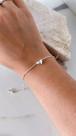 PULSEIRA CORAÇÃO LISO PRATA 925 cor:PRATA