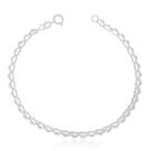 Pulseira Corações Achatados Prata 925