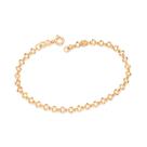 Pulseira corações folheada a ouro 552062 Rommanel