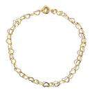 Pulseira Corações Pequenos Banhada a Ouro