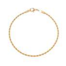 Pulseira Cordão Baiano 16 cm - Aço Inox
