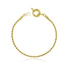 Pulseira Cordão Baiano Fecho Bóia - Banho Ouro 18k Pulseira Cordão Baiano Fecho Bóia - Banho Ouro 18k