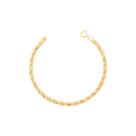 Pulseira Cordão Tricolor em Ouro 18K - AU14099