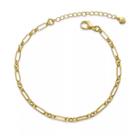 Pulseira Corrente Fígaro Banhada a Ouro 18K