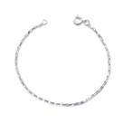 Pulseira Corrente Fina Banhada a Prata