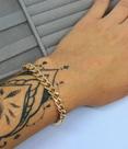 Pulseira Corrente Masculino/ Feminino Elos Grumet Grosso Aço Inox Dourado Prata Inoxidável Tendência Moda