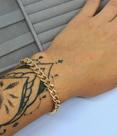 Pulseira Corrente Masculino/ Feminino Elos Grumet Grosso Aço Inox Dourado Prata Inoxidável Tendência Moda