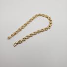 Pulseira corrente trançada (18cm)
