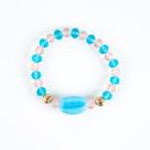 Pulseira Cosme e Damiao Búzios Cristal e Silicone
