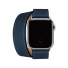 Pulseira Couro Duas Voltas Double Tour Compatível com iWatch