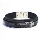 Pulseira Couro Masculina Guitarra