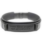 Pulseira Couro Masculina Tudo Posso Naquele que me Fortalece - Black Edition Pulseira Couro Masculina Tudo Posso Naquele que me Fortalece - Black Edition