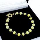 Pulseira Cristal Facetado Banho De Ouro 18k 706