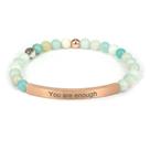 Pulseira cusurlove Inspirational Christian banhada a ouro 18K