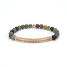 Pulseira cusurlove Inspirational Christian Indian Agate