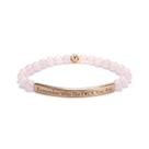 Pulseira cusurlove Inspirational Rose Quartz Banhada a Ouro 18K