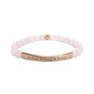 Pulseira cusurlove Inspirational Rose Quartz Banhada a Ouro 18K