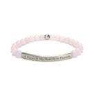 Pulseira cusurlove Inspirational Rose Quartz Banhada a Ouro 18K