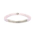 Pulseira cusurlove Inspirational Rose Quartz Banhada a Ouro 18K